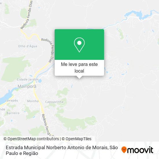 Estrada Municipal Norberto Antonio de Morais mapa