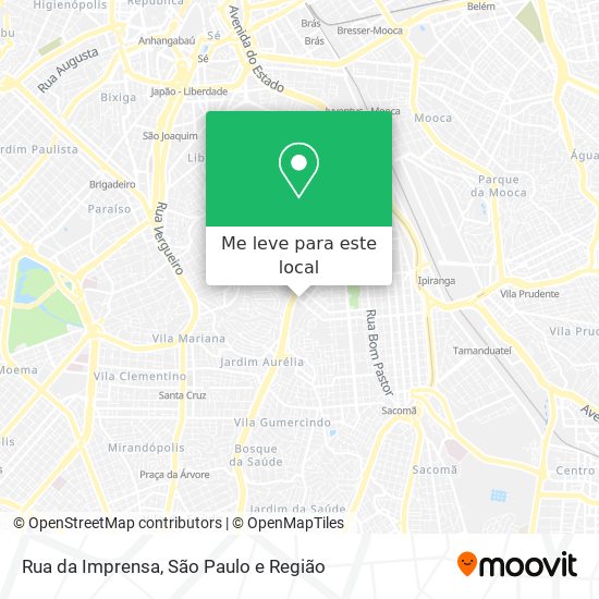 Rua da Imprensa mapa