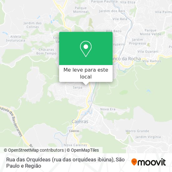 Rua das Orquídeas (rua das orquídeas ibiúna) mapa