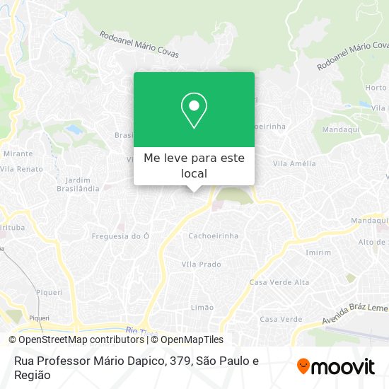 Rua Professor Mário Dapico, 379 mapa