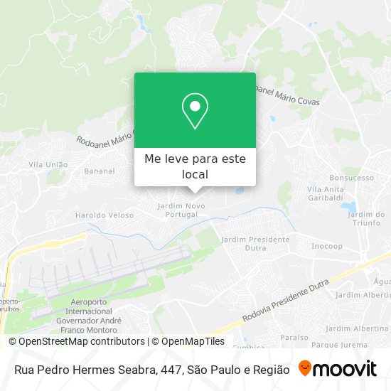 Rua Pedro Hermes Seabra, 447 mapa