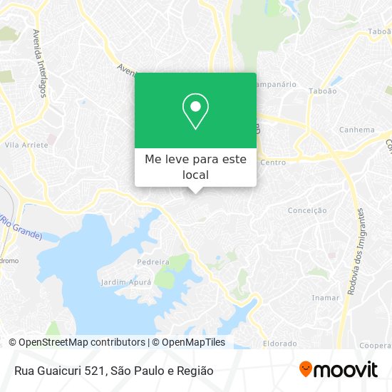 Rua Guaicuri 521 mapa