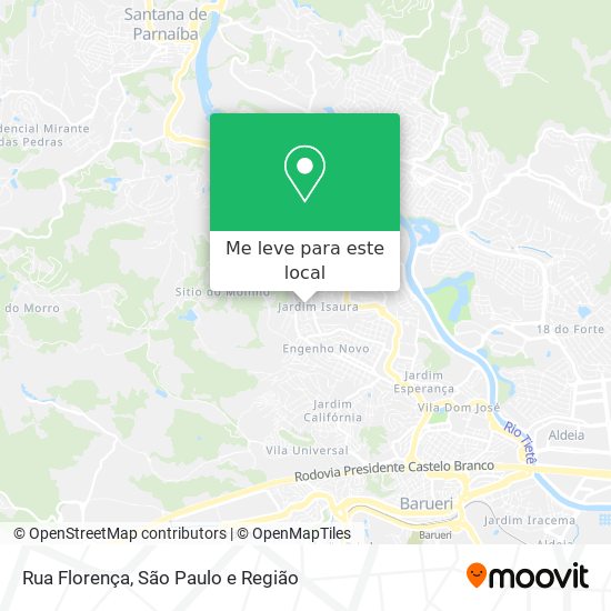 Rua Florença mapa