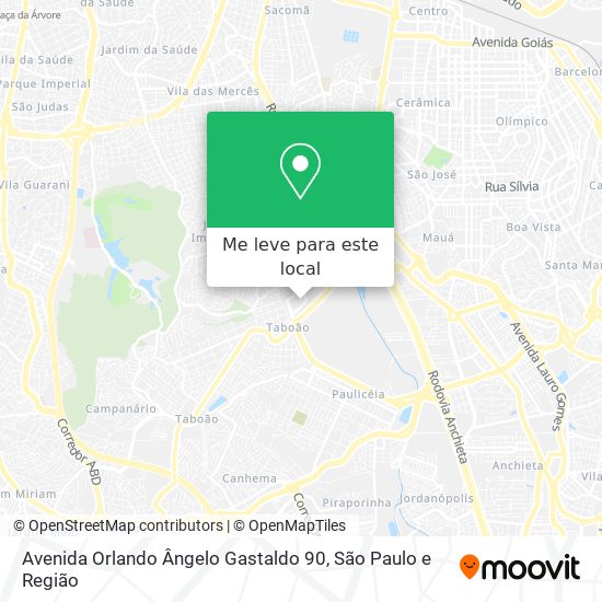 Avenida Orlando Ângelo Gastaldo 90 mapa