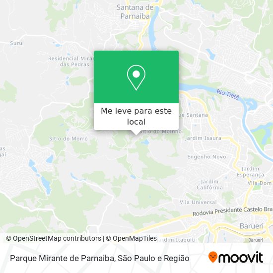 Parque Mirante de Parnaiba mapa