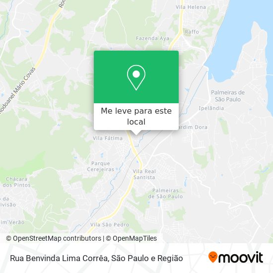 Rua Benvinda Lima Corrêa mapa