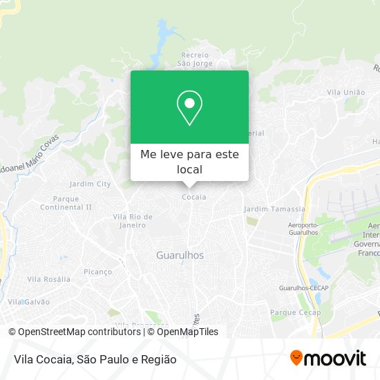 Vila Cocaia mapa