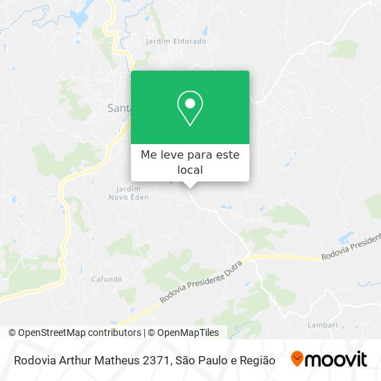 Rodovia Arthur Matheus 2371 mapa
