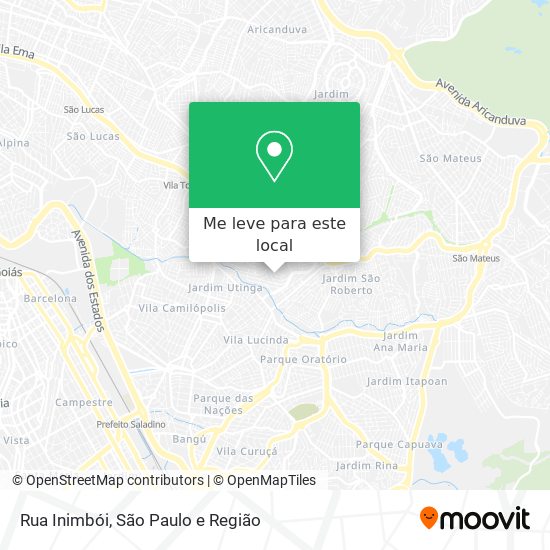 Rua Inimbói mapa