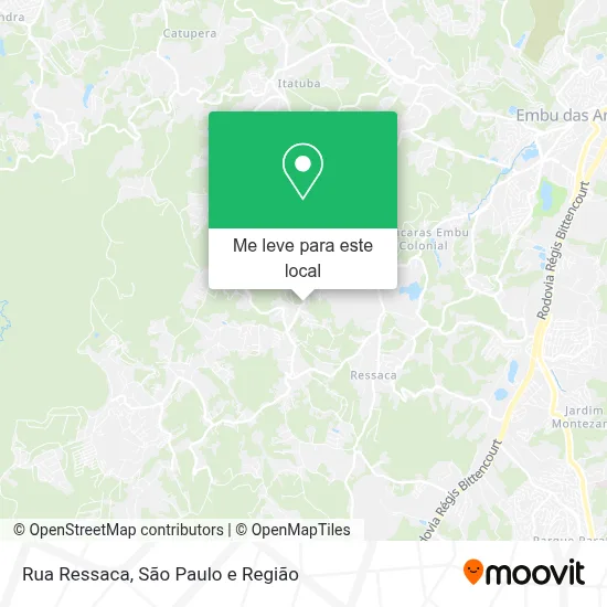 Rua Ressaca mapa