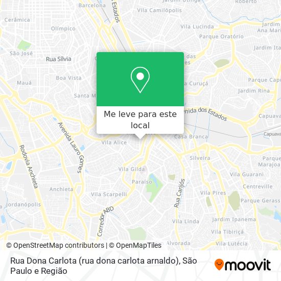 Rua Dona Carlota (rua dona carlota arnaldo) mapa