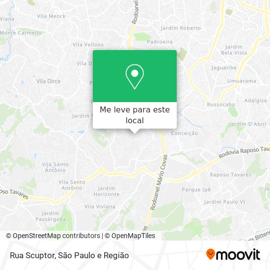 Rua Scuptor mapa