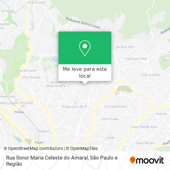 Rua Soror Maria Celeste do Amaral mapa