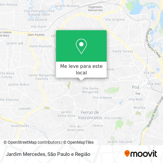 Jardim Mercedes mapa