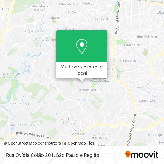 Rua Ovídia Colão 201 mapa