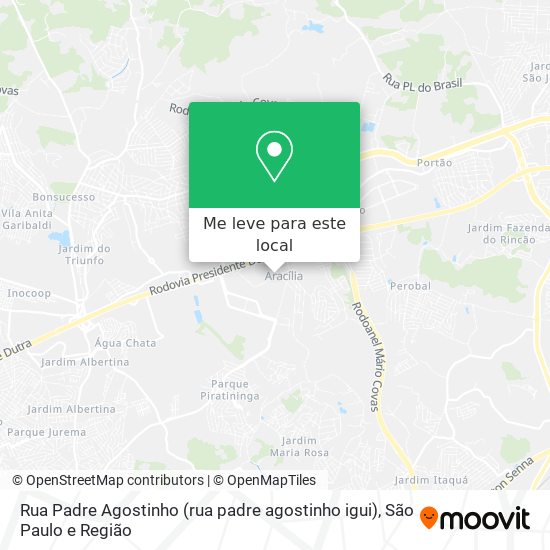 Rua Padre Agostinho (rua padre agostinho igui) mapa