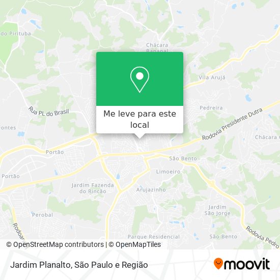 Jardim Planalto mapa