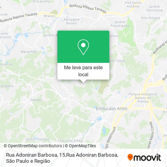 Rua Adoniran Barbosa, 15,Rua Adoniran Barbosa mapa