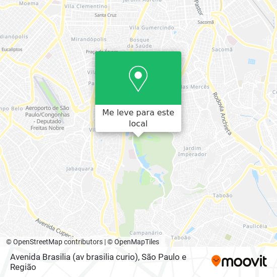 Avenida Brasilia (av brasilia curio) mapa