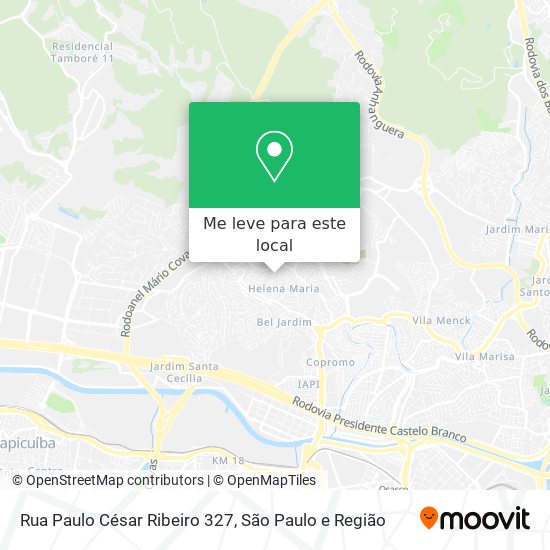 Rua Paulo César Ribeiro 327 mapa