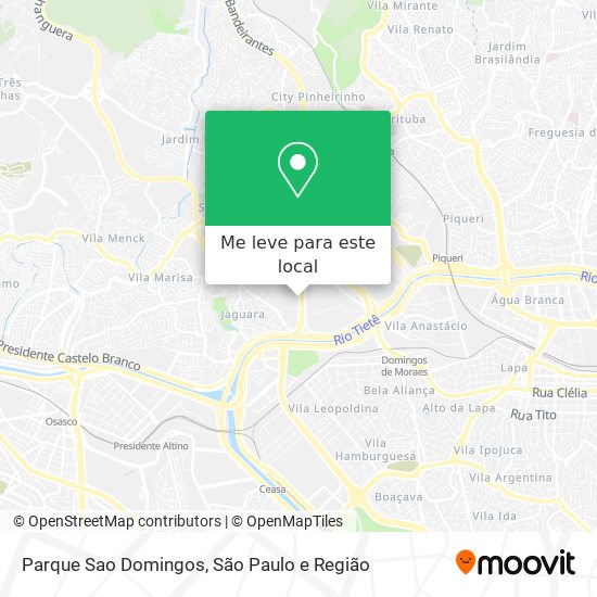 Parque Sao Domingos mapa