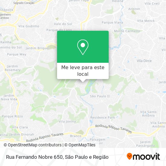 Rua Fernando Nobre 650 mapa