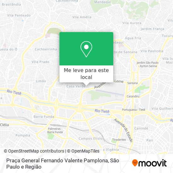 Praça General Fernando Valente Pamplona mapa