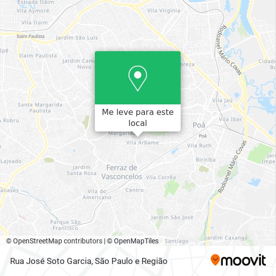 Rua José Soto Garcia mapa