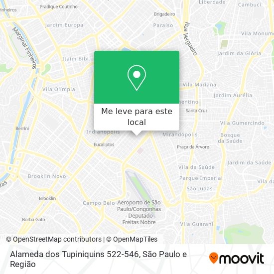 Alameda dos Tupiniquins 522-546 mapa