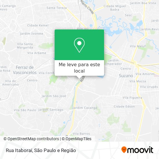 Rua Itaboraí mapa