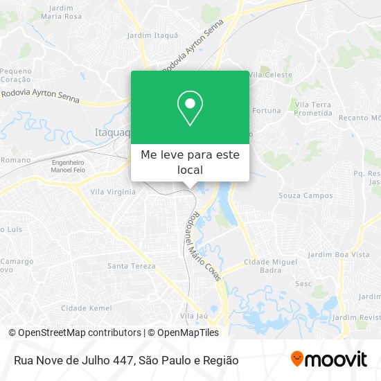 Rua Nove de Julho 447 mapa
