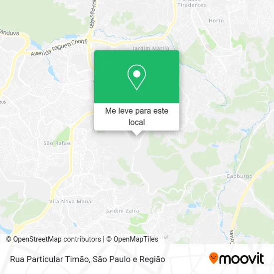 Rua Particular Timão mapa