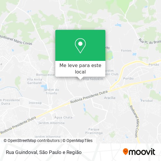 Rua Guindoval mapa