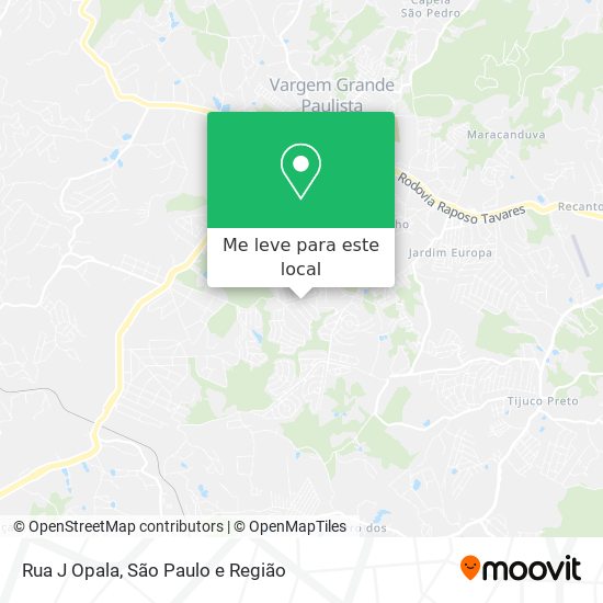 Rua J Opala mapa