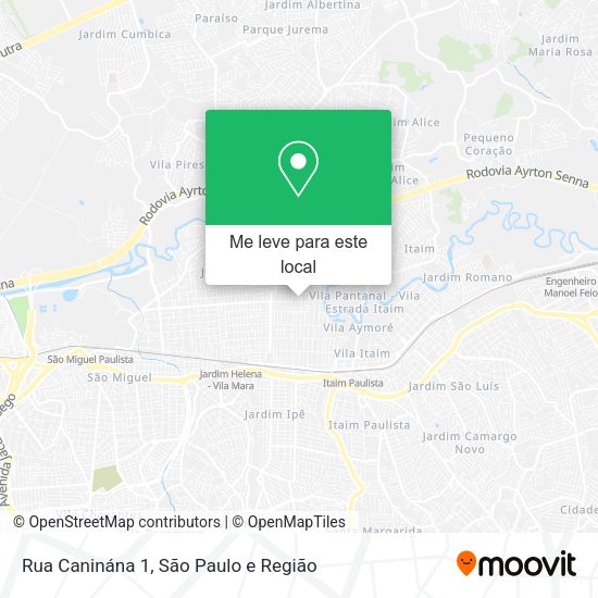 Rua Caninána 1 mapa