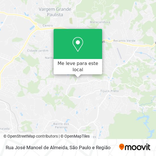 Rua José Manoel de Almeida mapa