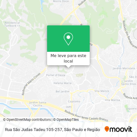 Rua São Judas Tadeu 105-257 mapa