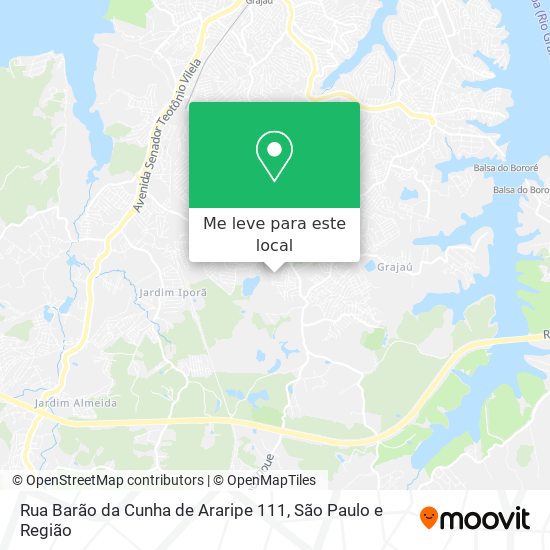Rua Barão da Cunha de Araripe 111 mapa