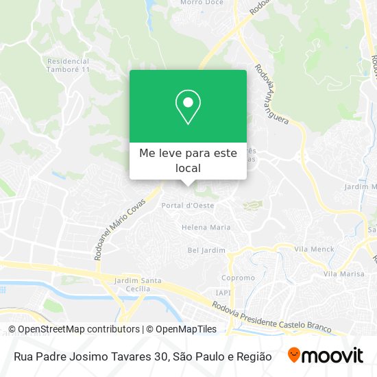 Rua Padre Josimo Tavares 30 mapa