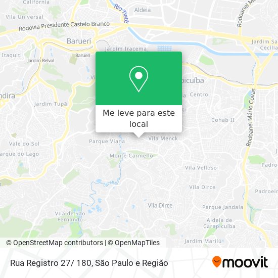 Rua Registro 27/ 180 mapa