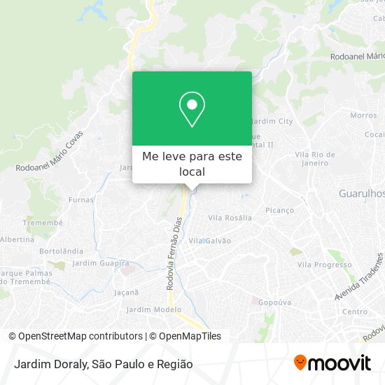 Jardim Doraly mapa