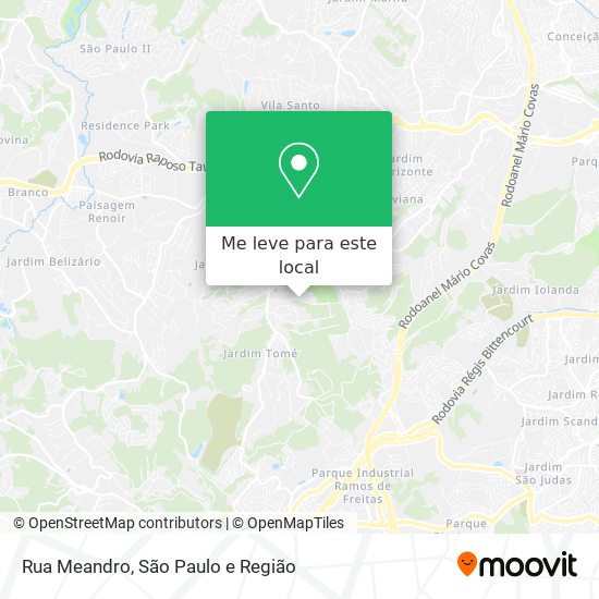 Rua Meandro mapa