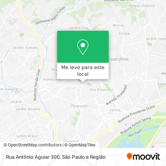 Rua Antônio Aguiar 300 mapa