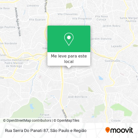 Rua Serra Do Panati 87 mapa