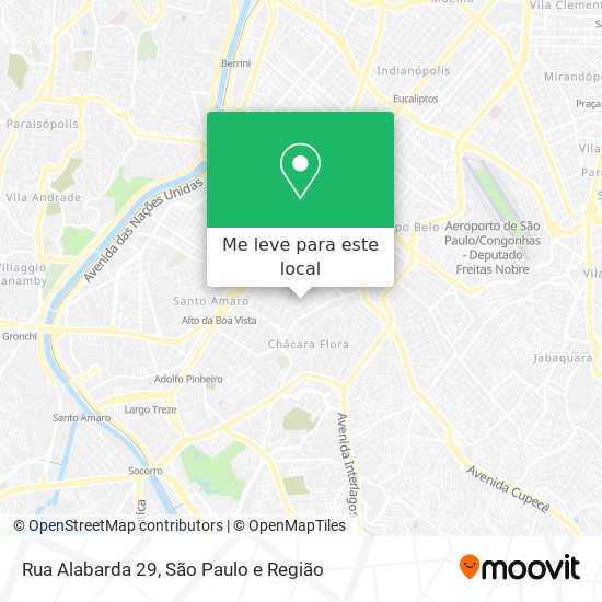 Rua Alabarda 29 mapa