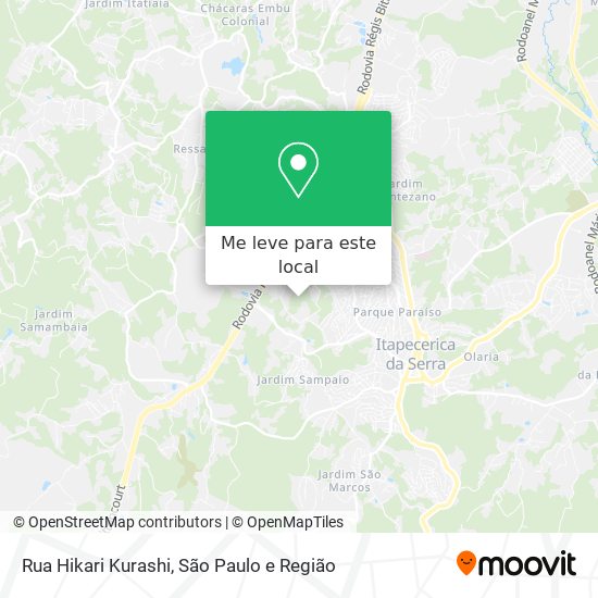 Rua Hikari Kurashi mapa