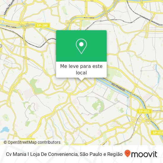 Cv Mania I Loja De Conveniencia, Avenida Jaguaré, 1112 Jaguaré São Paulo-SP 05346-000 mapa