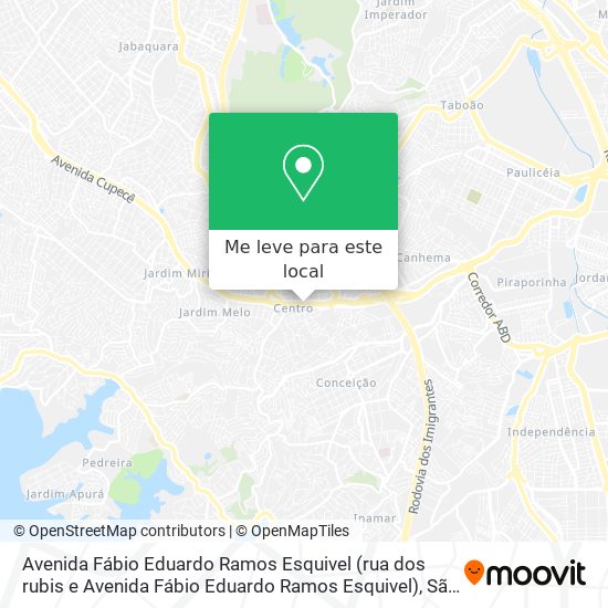 Avenida Fábio Eduardo Ramos Esquivel (rua dos rubis e Avenida Fábio Eduardo Ramos Esquivel) mapa