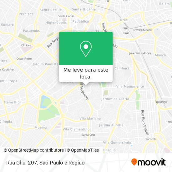 Rua Chuí 207 mapa