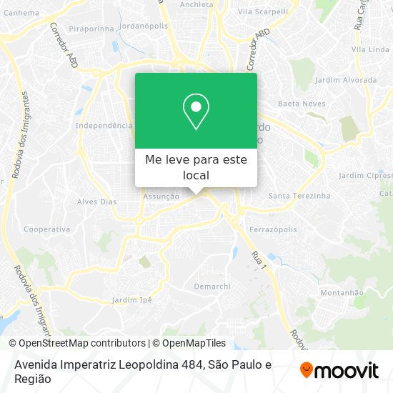 Avenida Imperatriz Leopoldina 484 mapa